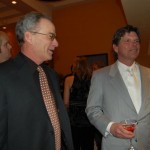 I stand by while the Master of Ceremonies asks Rob to take a break from the dance floor.  (Security is in the background.)