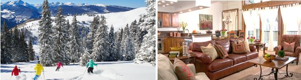 Skiing groups and families can spread out on vacation in spacious and beautifully updated four-bedroom residences at the Antlers at Vail hotel.
